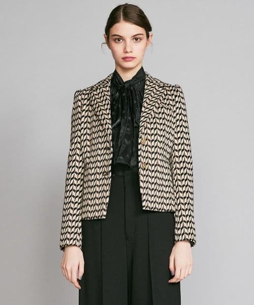 【美品】Sov.　2023　ジャガードシングルジャケット　金ボタン　S