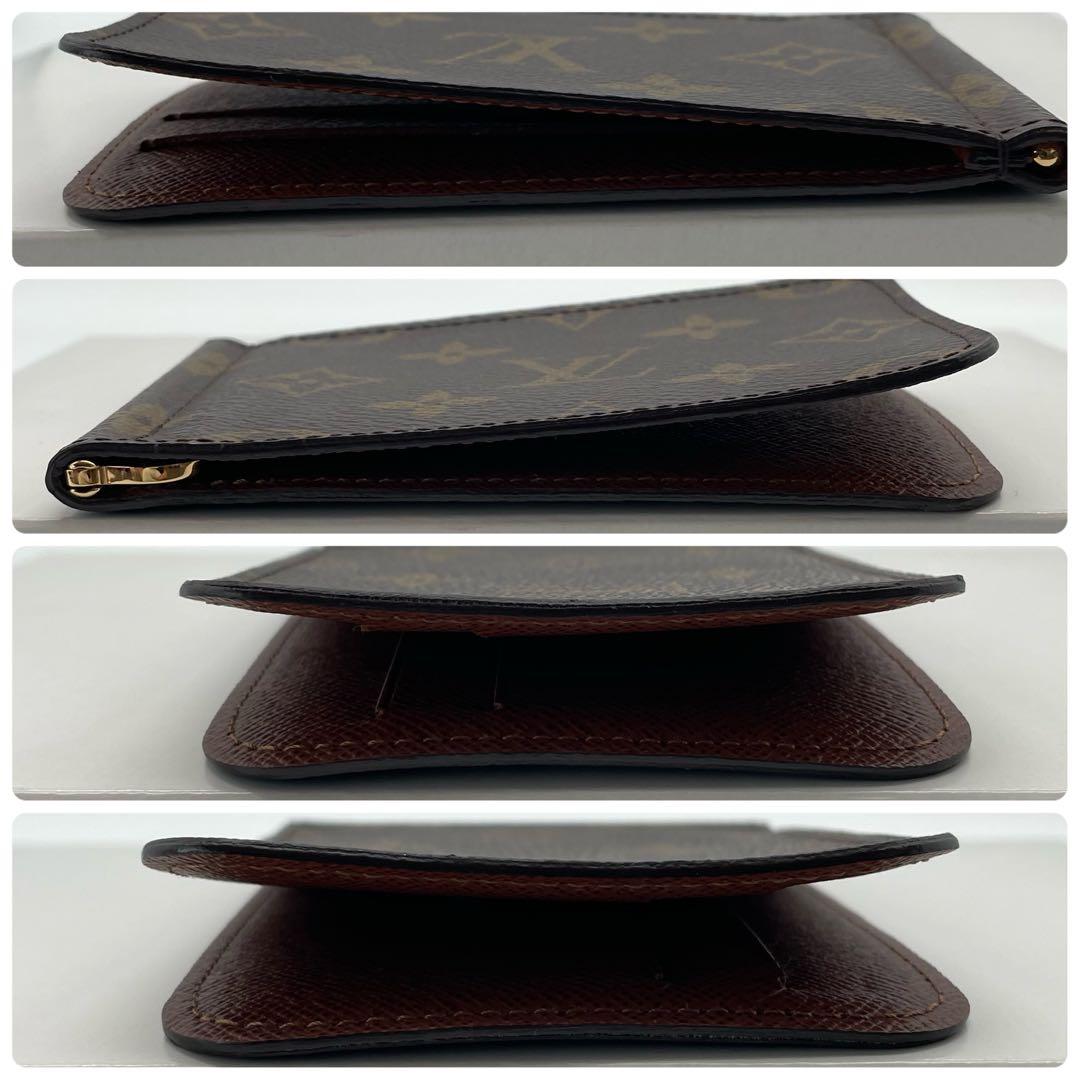 ルイヴィトン マネークリップ　お札入れ　モノグラム　ポルトフォイユパンス