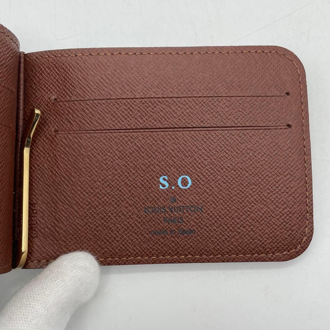 ルイヴィトン マネークリップ　お札入れ　モノグラム　ポルトフォイユパンス