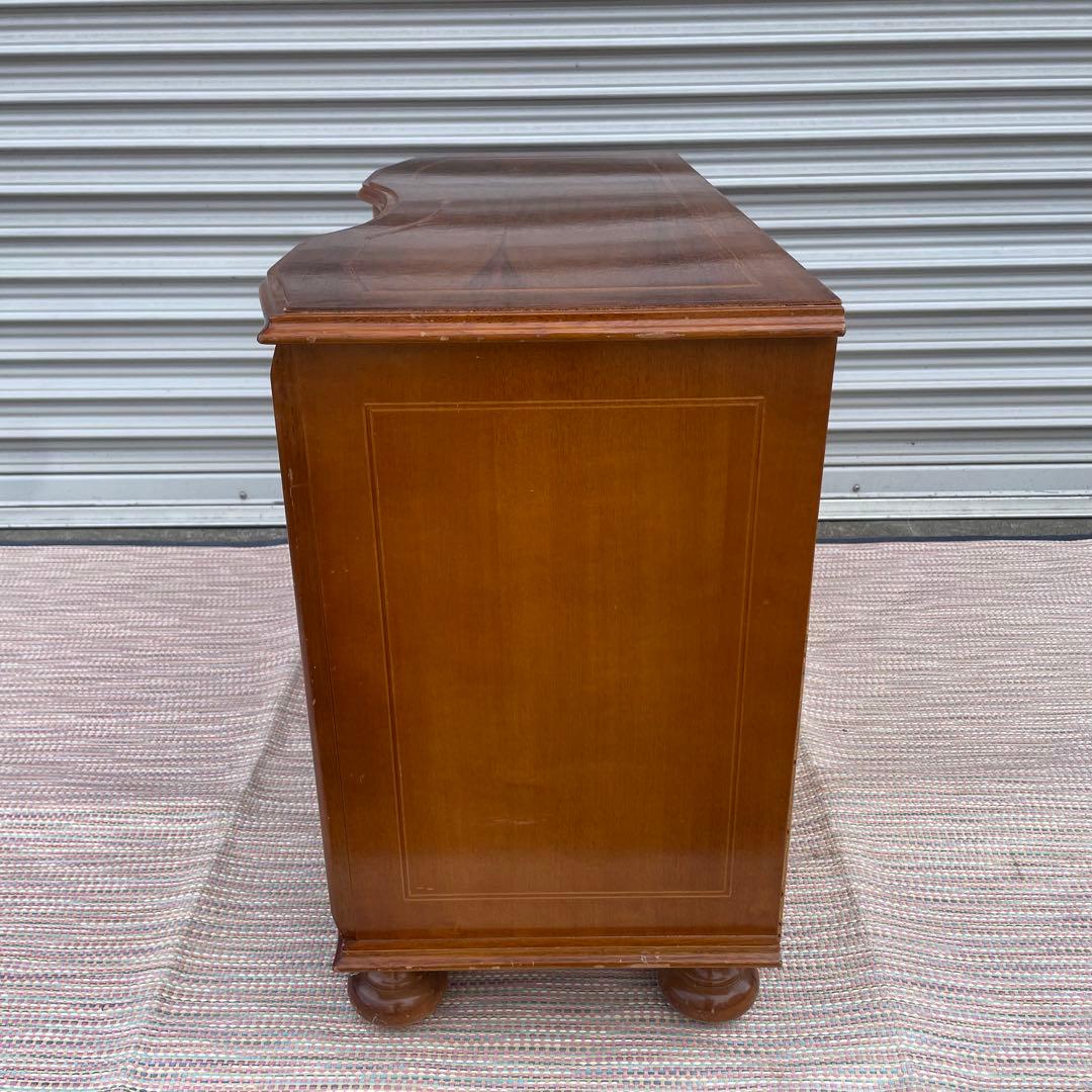 【送料込】アンティーク　象嵌細工　3段チェスト　イタリア調　ヴィンテージ　家具