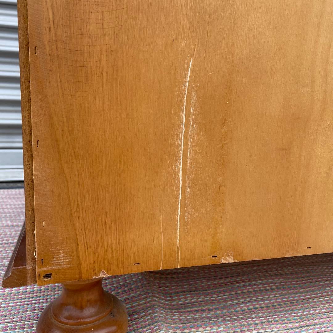 【送料込】アンティーク　象嵌細工　3段チェスト　イタリア調　ヴィンテージ　家具