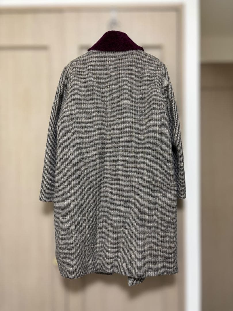 【Les Prairies de Paris】チェック柄デザインコート