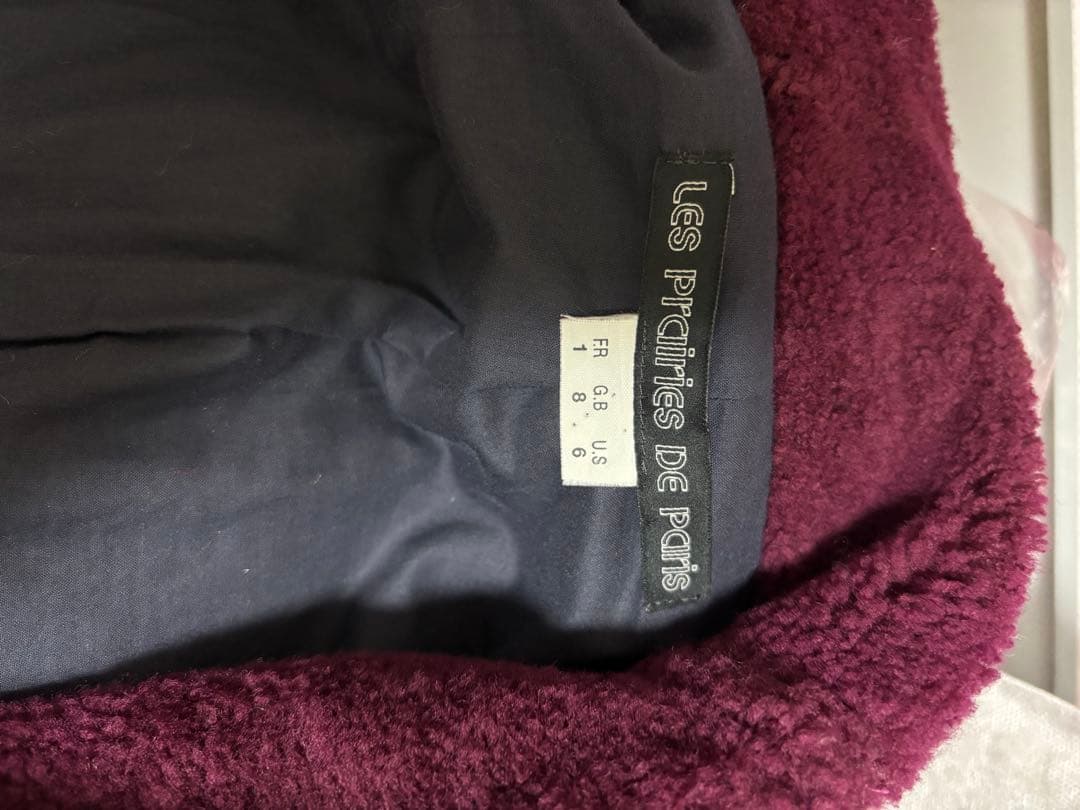 【Les Prairies de Paris】チェック柄デザインコート