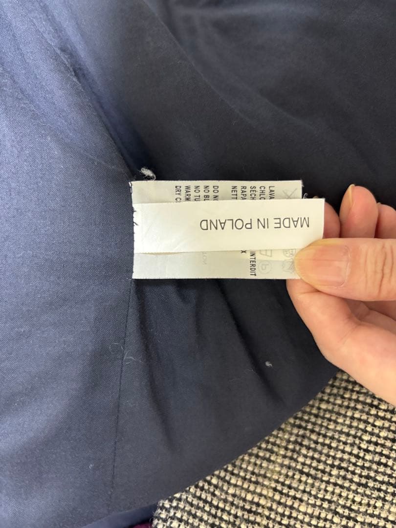 【Les Prairies de Paris】チェック柄デザインコート