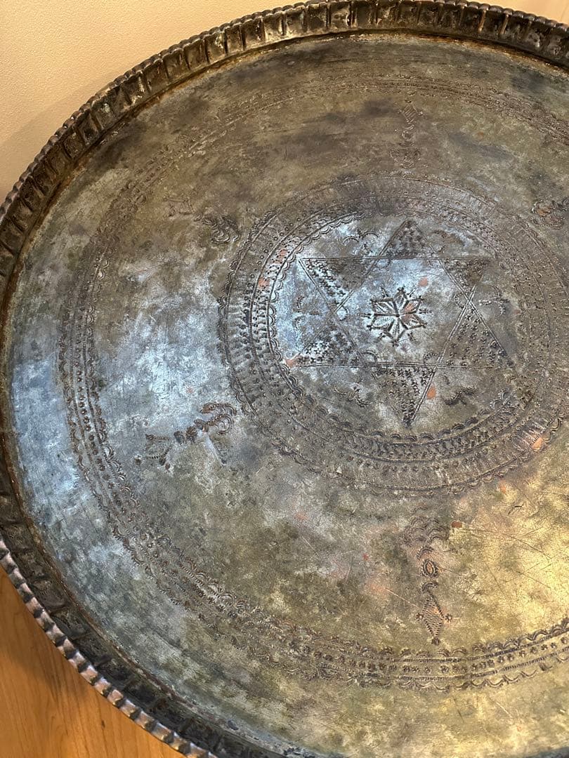 西洋民芸グランピエ　トルコのトレイテーブル