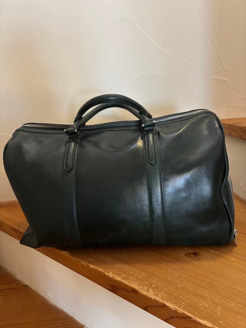 SEEKER レザーボストンバック　グリーン