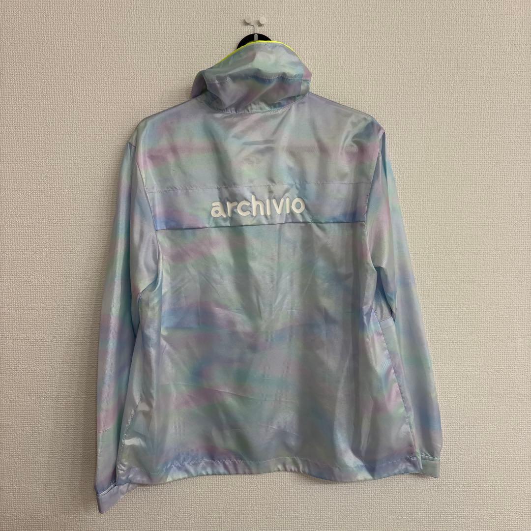 36 水色　ARCHIVIO ブルゾン 長袖 ハーフジップ 撥水