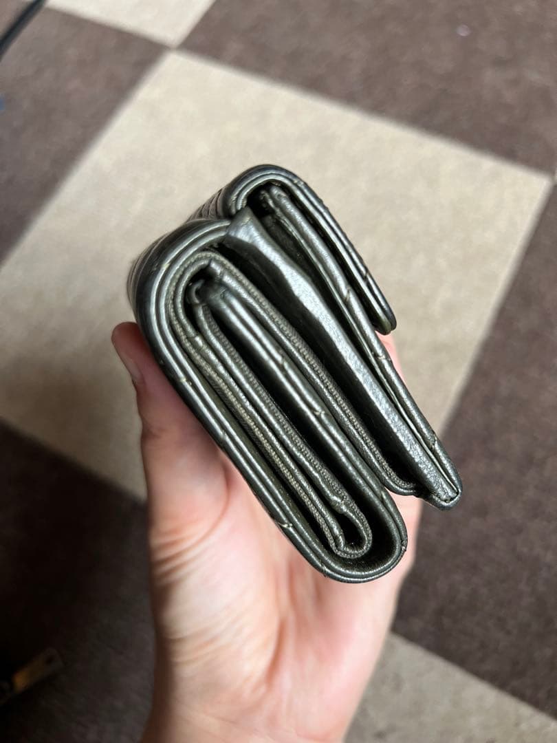 CHANEL マトラッセ　財布　ミニ　カーキ　グリーン