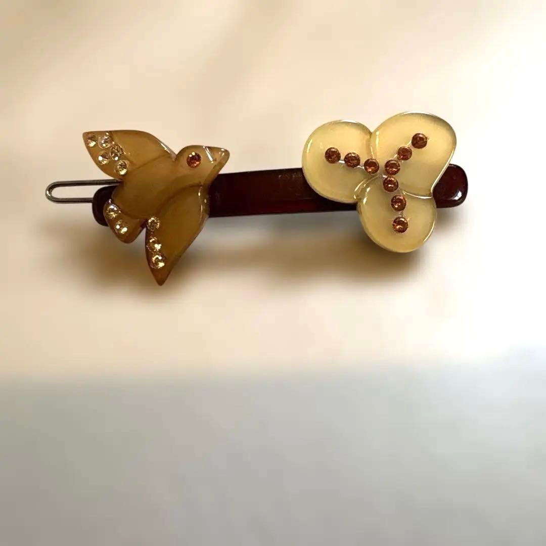 ALEXANDRE DE PARIS ヘアピン 3個セット 鳥とお花