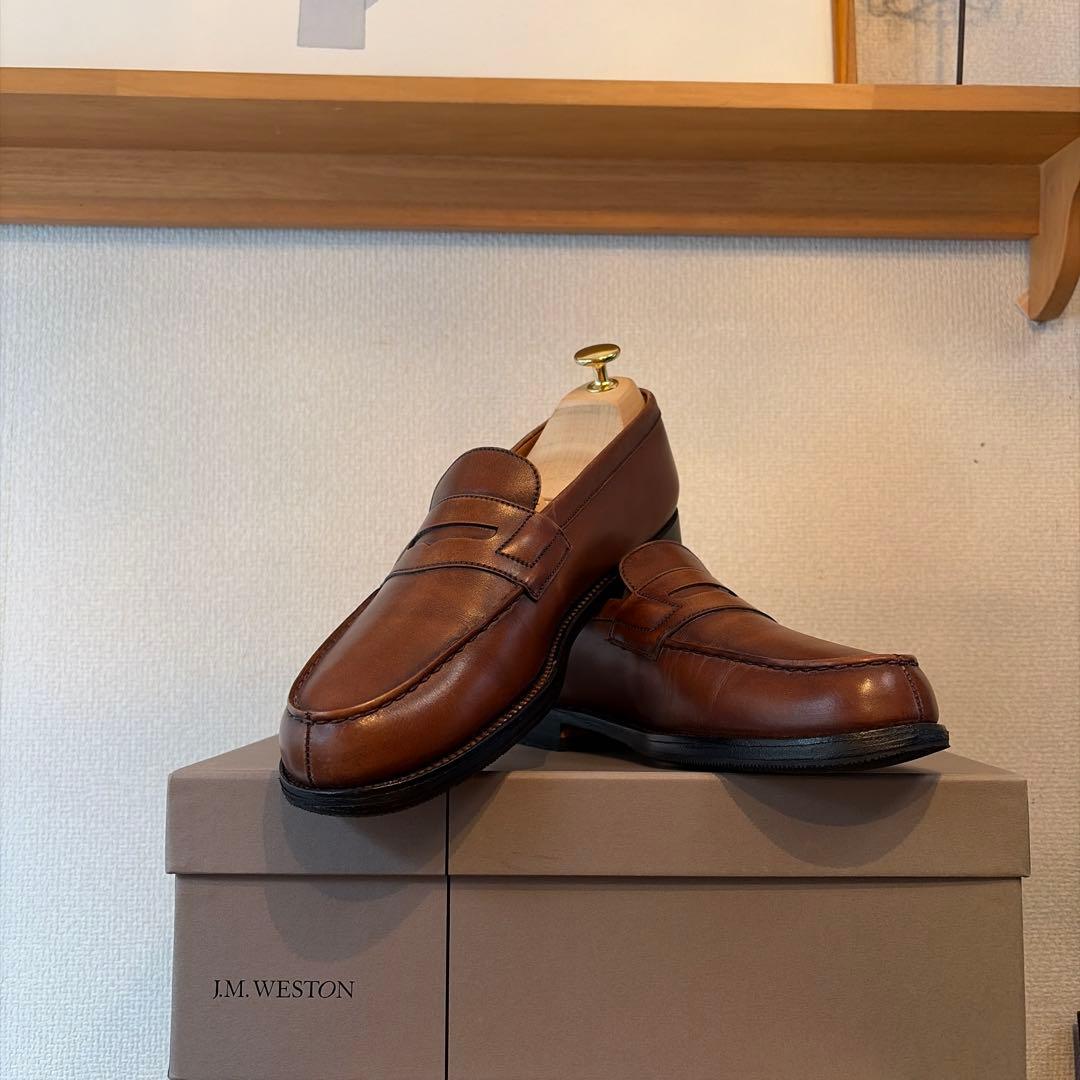 J.M. WESTON 180 ジグニチャーローファー　タンブラウン　5C