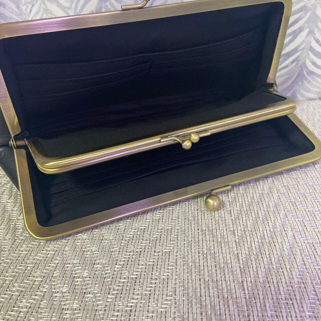 竹千代2016　ハンドメイド本革親子がま口長財布