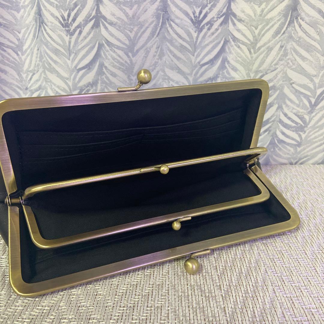 竹千代2016　ハンドメイド本革親子がま口長財布