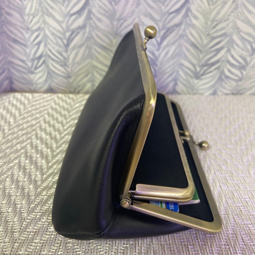 竹千代2016　ハンドメイド本革親子がま口長財布