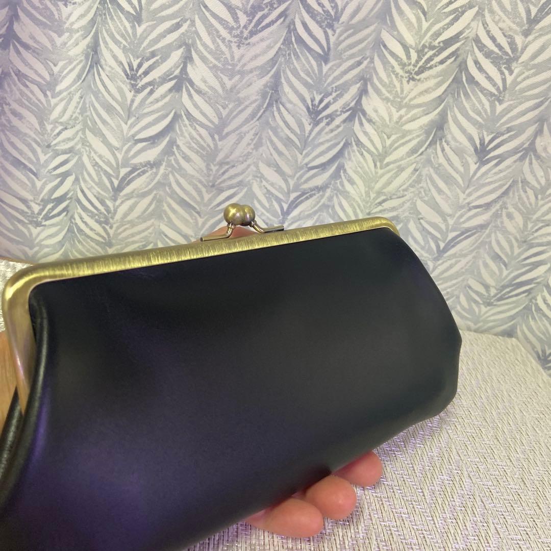 竹千代2016　ハンドメイド本革親子がま口長財布