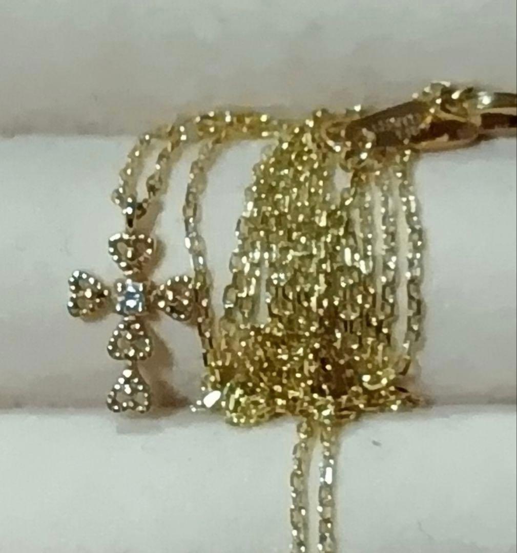 JILLSTUART ゴールド クロスモチーフ K10 ダイヤモンド 10金