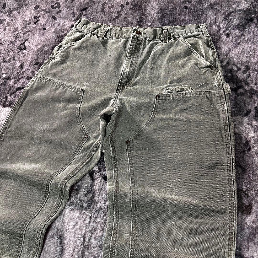 コメ欄セール！ 希少モスグリーン◎ダブルニー雰囲気系Carhartt B136