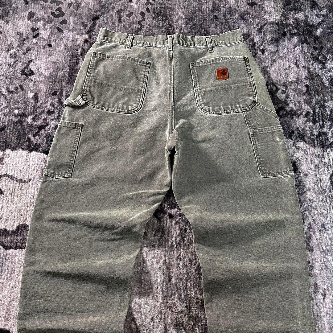 コメ欄セール！ 希少モスグリーン◎ダブルニー雰囲気系Carhartt B136