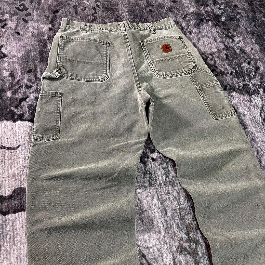 コメ欄セール！ 希少モスグリーン◎ダブルニー雰囲気系Carhartt B136