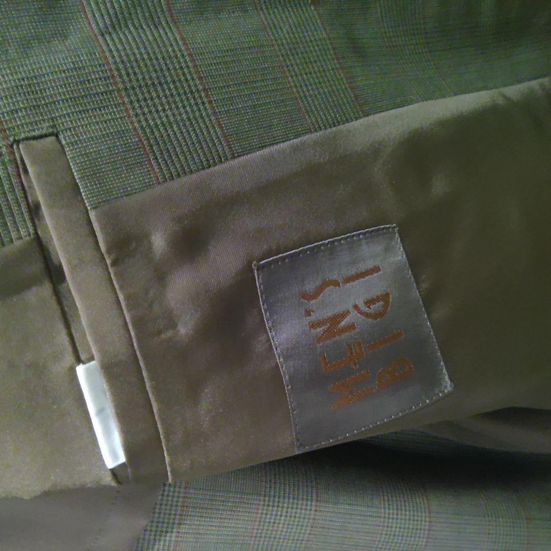 未使用　MEN,S ＢＩＧＩ ブラウン ストライプ テーラードジャケット