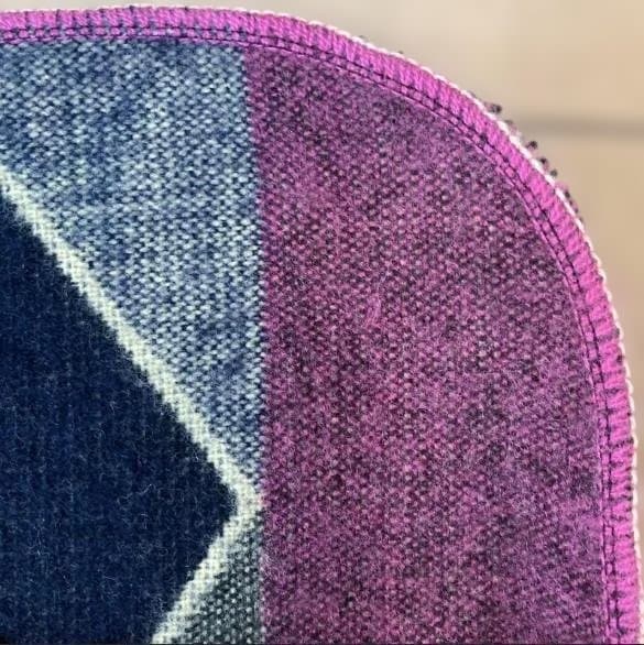 エクアドル アルパカ ブランケット 大判 約220×187　手織り