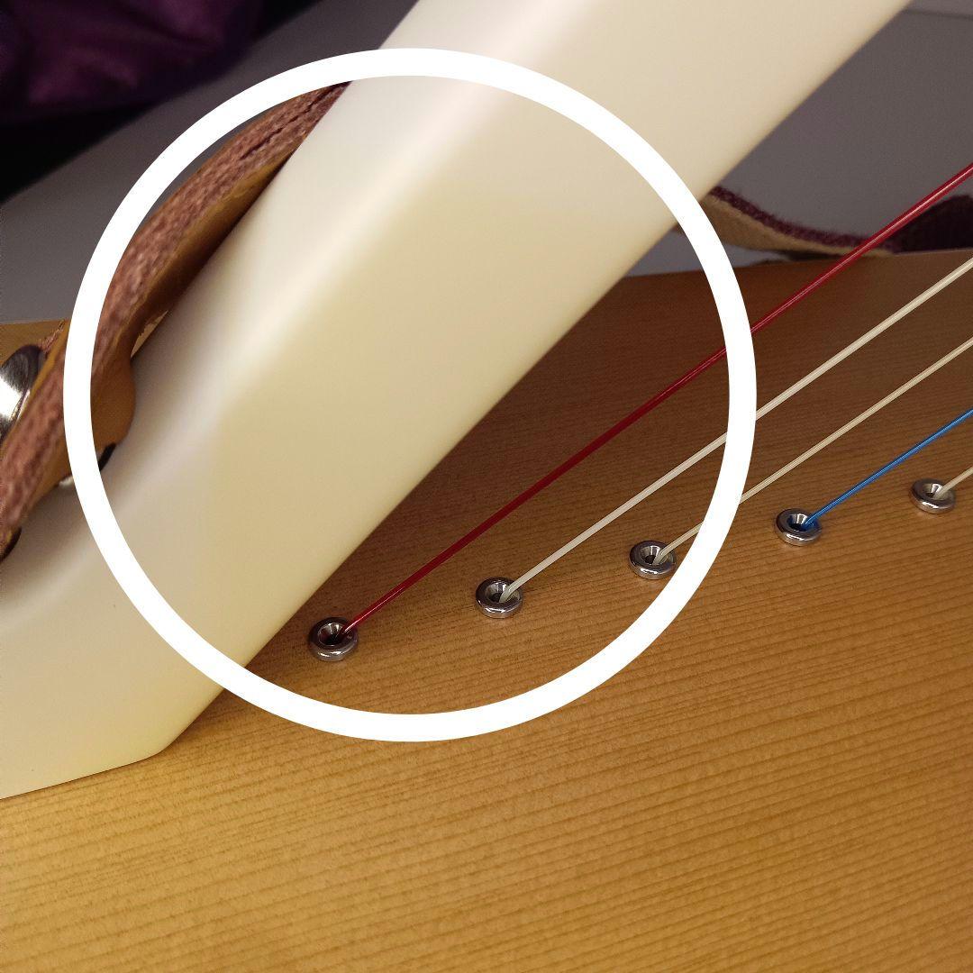 ホワイトハープ 15弦　パッションホワイト ケース ストラップ 教本 一式セット