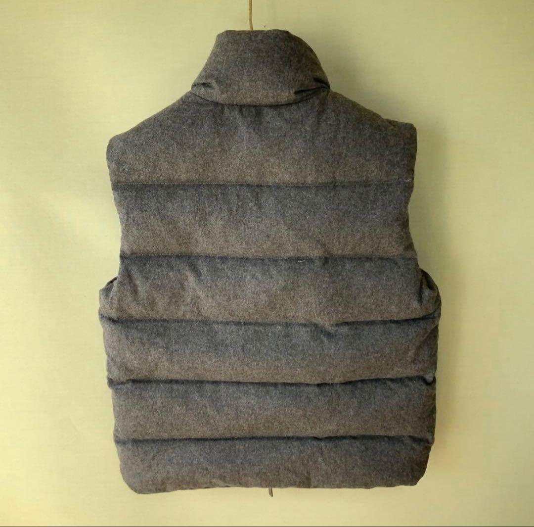 MONCLER モンクレール 茶タグ ウール ダウンベスト 0 グレー