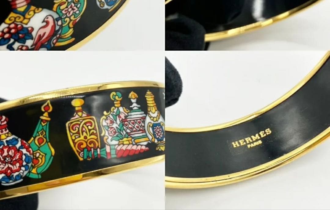 極美品♥️エルメス HERMESバングルGM エマイユメタル⭕️５日削除⭕️最終値下‼️