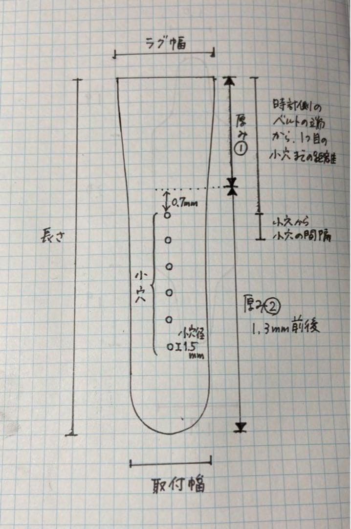 ✏️けん　wena3用レザーベルト・オーダー製作
