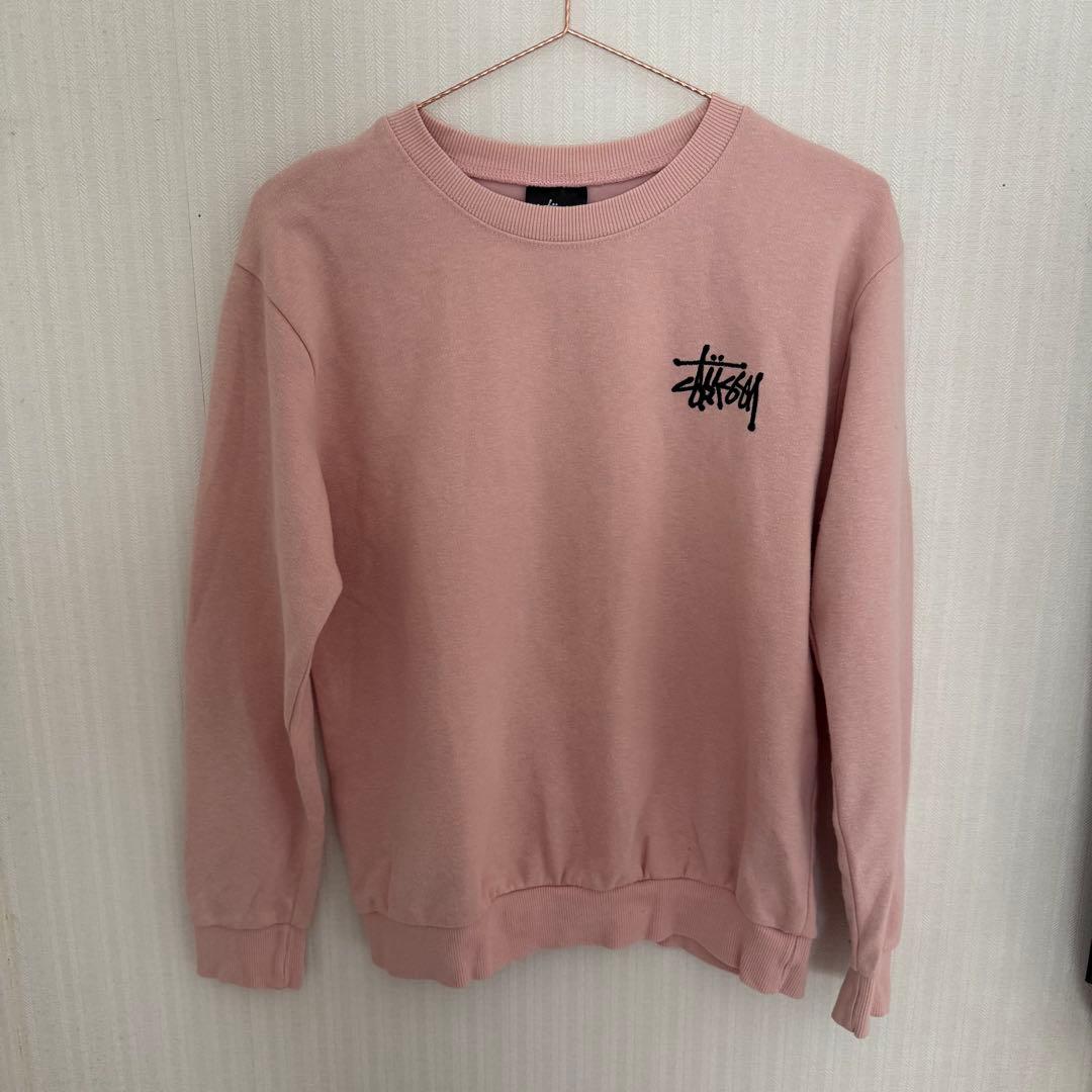Stussy ピンク スウェット トレーナー