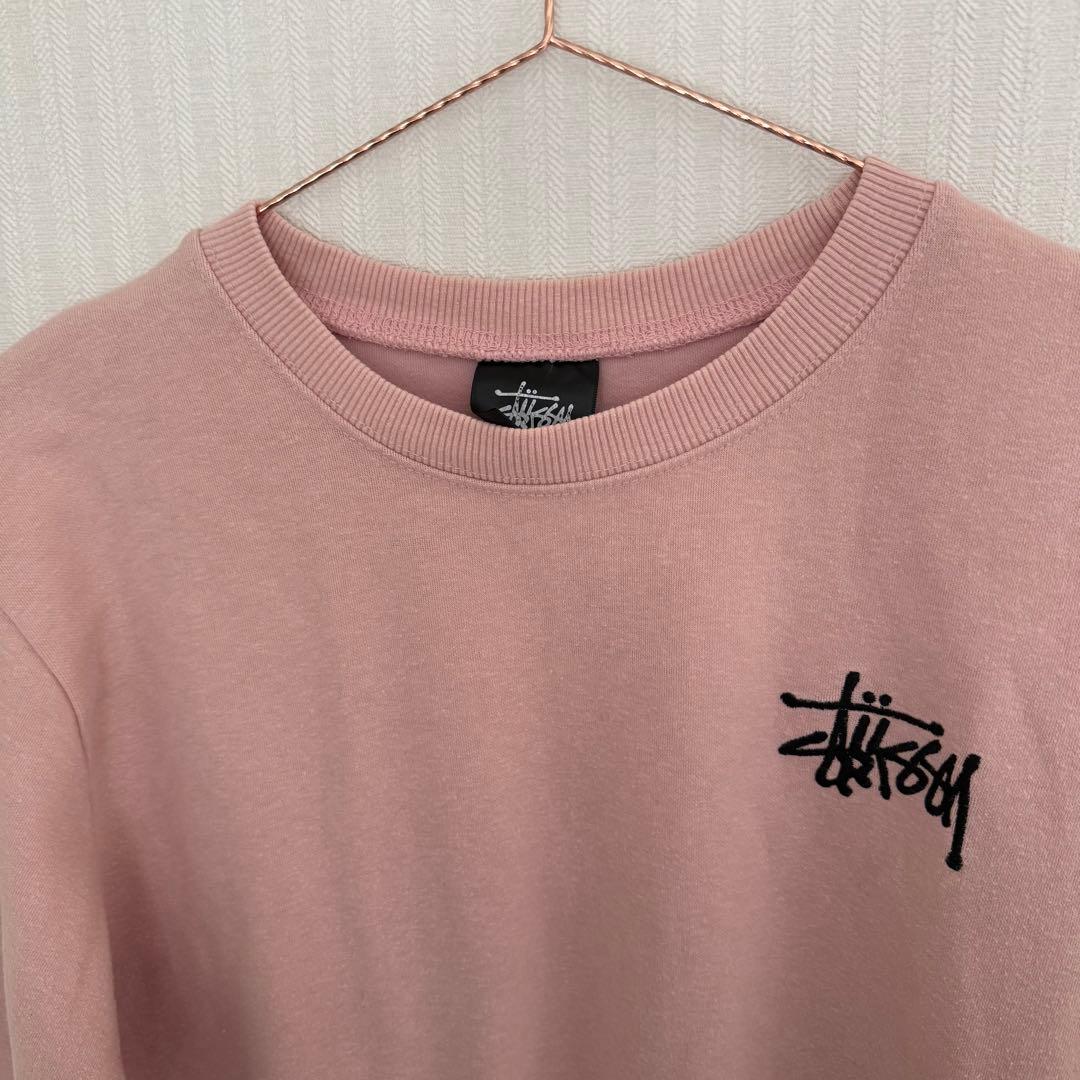 Stussy ピンク スウェット トレーナー