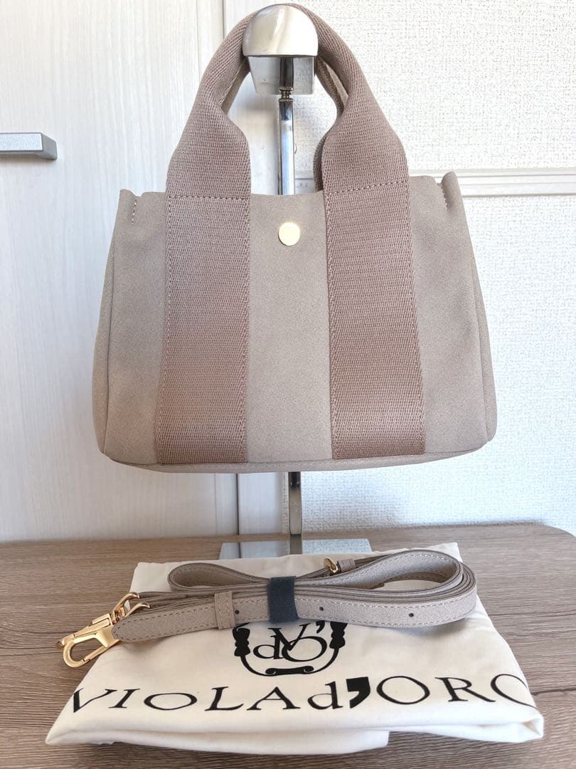 きっちゃん⭐︎VIOLAd'ORO GINO スエードトートバッグS