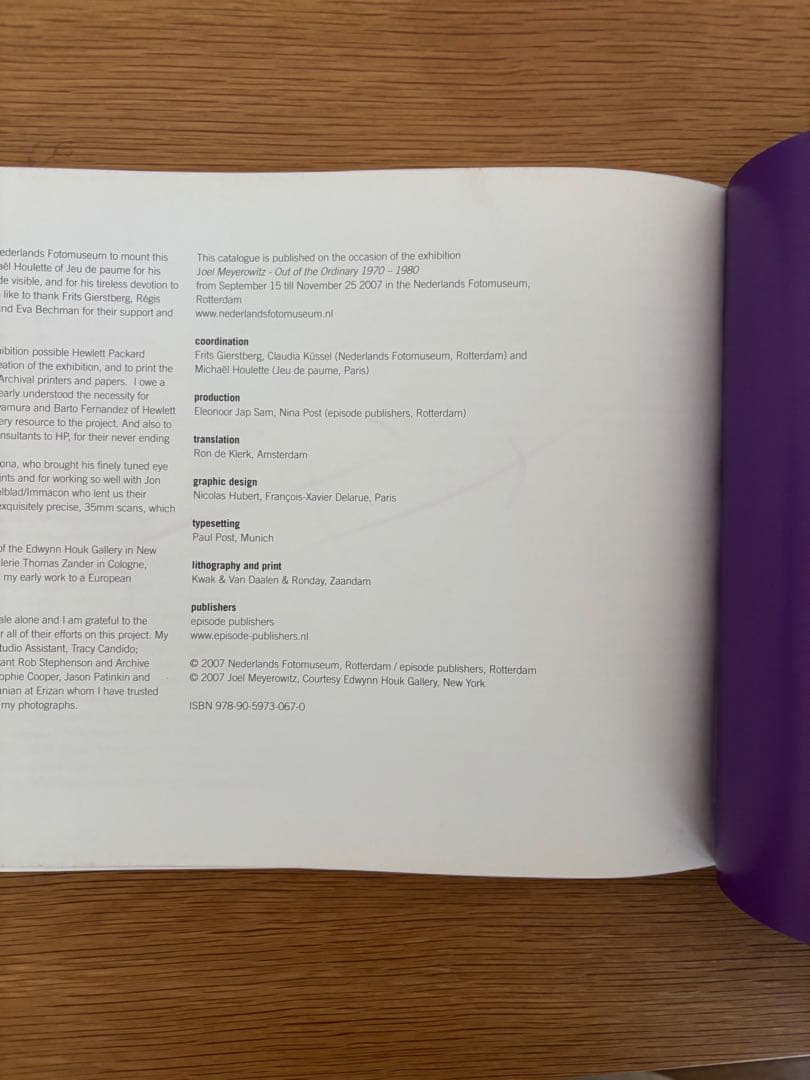 JOEL MEYEROWITZ 『OUT OF THE ORDINARY 』