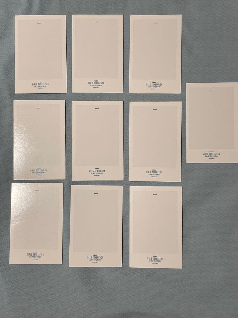 少女時代 galaxy super nova 限定品フォトカード 10枚セット