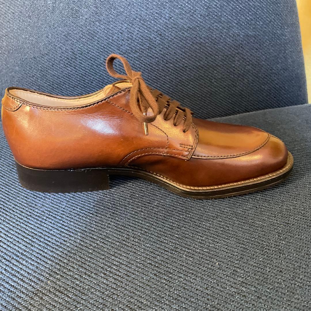 新品　オールデン　Ⅴチップ　カーフ　54441　茶　5ハーフ