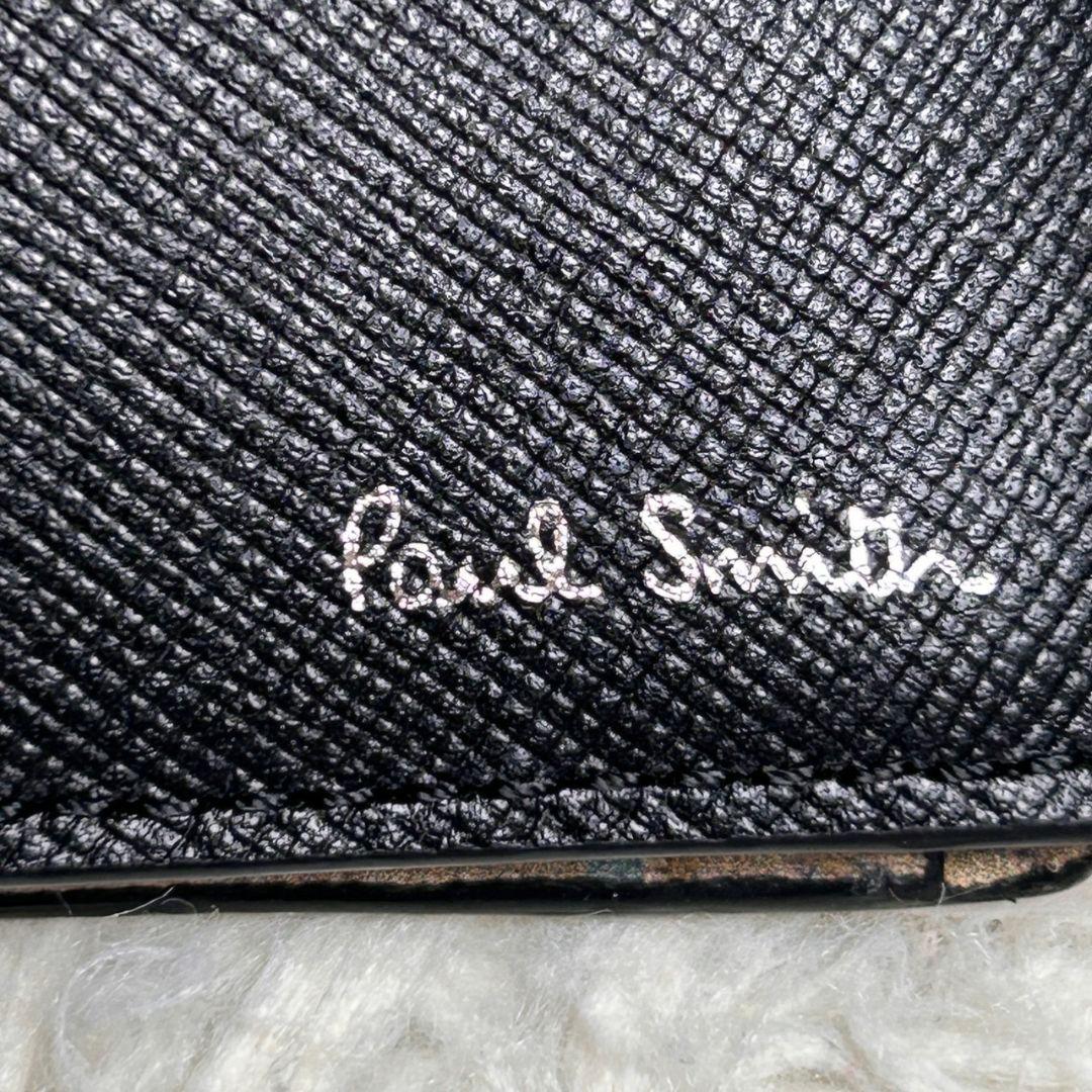 【ほぼ未使用】ポールスミス イギリス限定 ミニクーパー 折り財布 ブラック