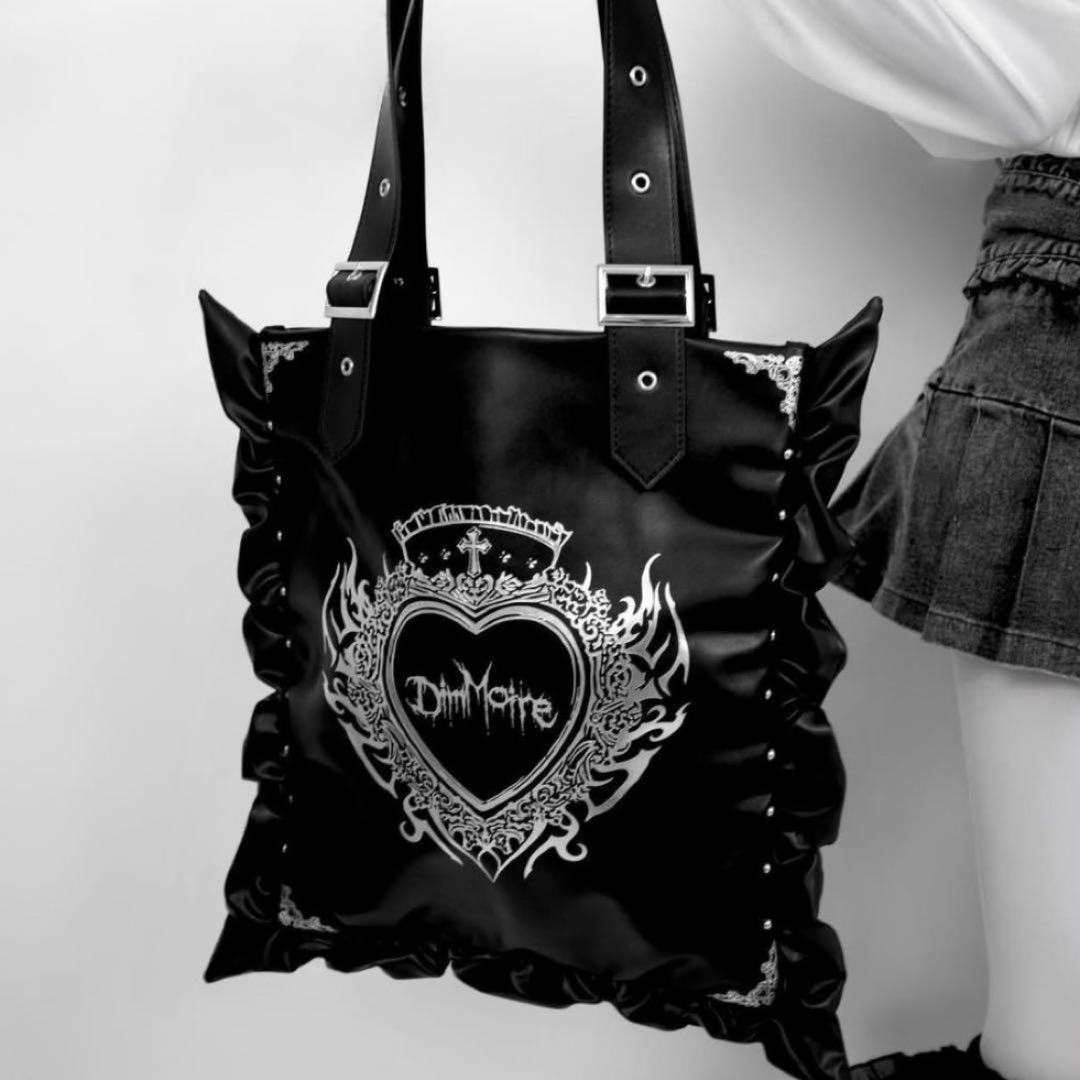 DimMoire ディムモアール HeartCore フリルトートバッグ 地雷