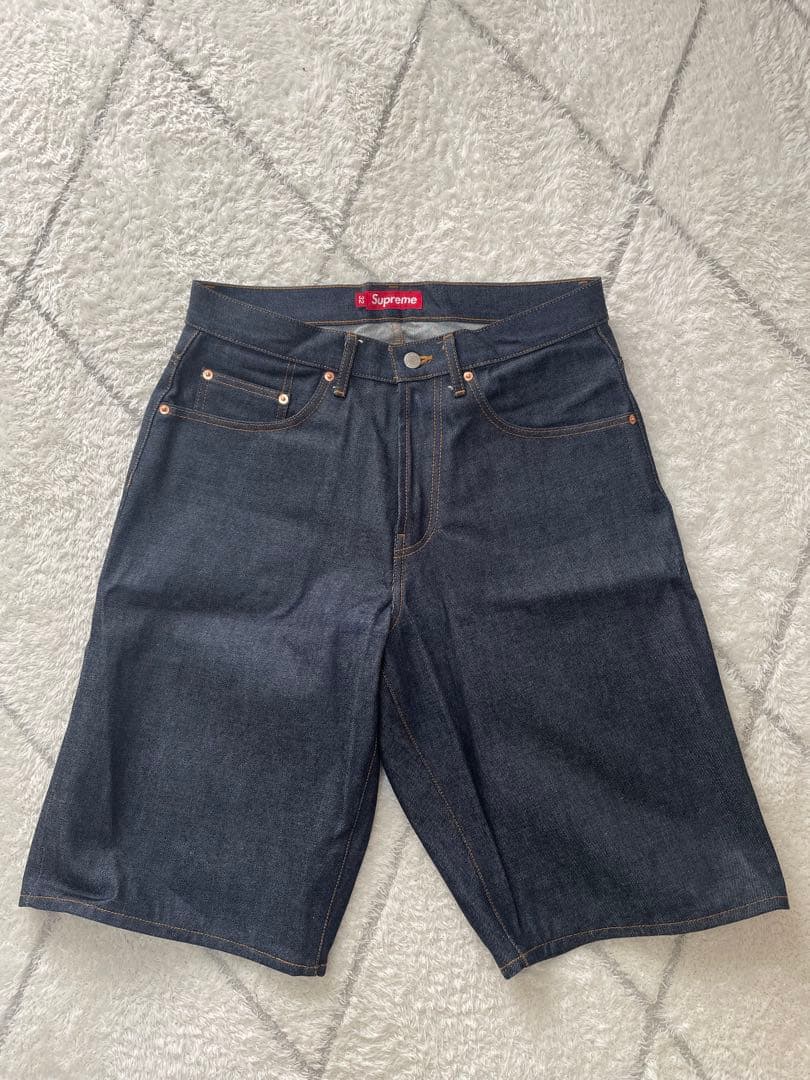 パンツ Supreme Rigid Baggy Selvedge Denim Short