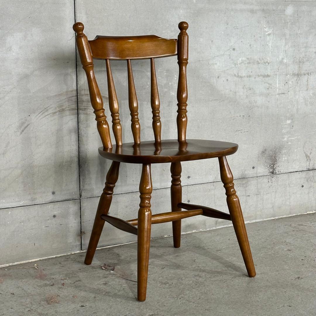 昭和レトロ 木製ウィンザーチェア 国産家具 ダイニングチェア ヴィンテージ