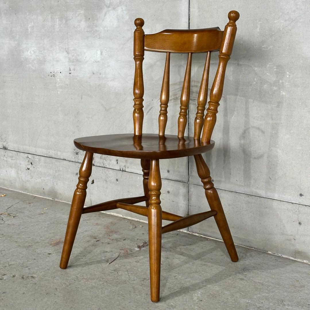 昭和レトロ 木製ウィンザーチェア 国産家具 ダイニングチェア ヴィンテージ