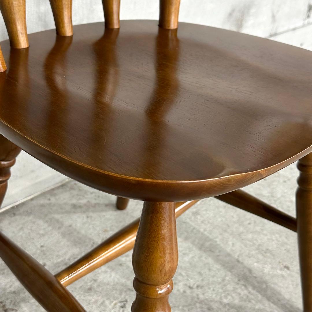 昭和レトロ 木製ウィンザーチェア 国産家具 ダイニングチェア ヴィンテージ