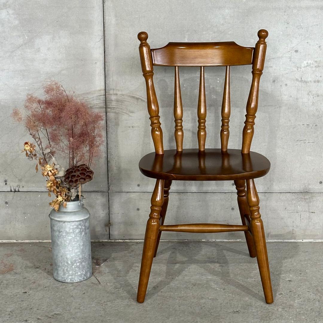 昭和レトロ 木製ウィンザーチェア 国産家具 ダイニングチェア ヴィンテージ