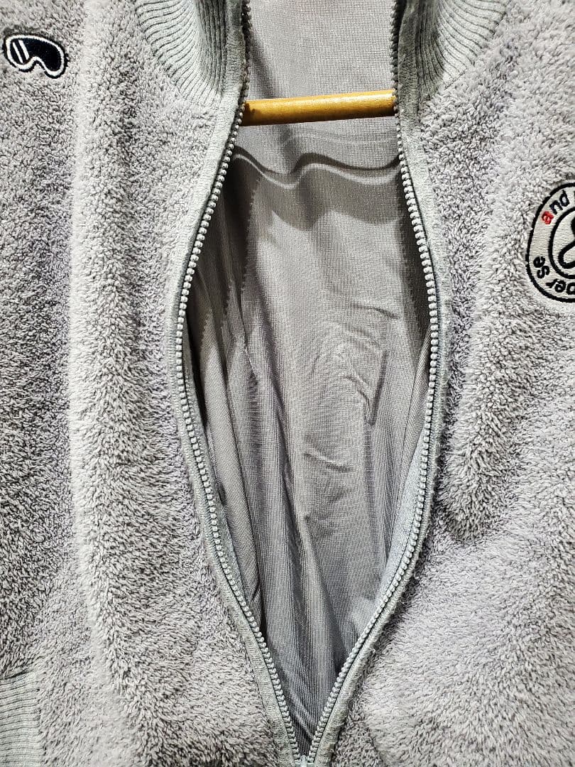 最終価格 and per se 高性能フリース 防風 ジャケット M グレー