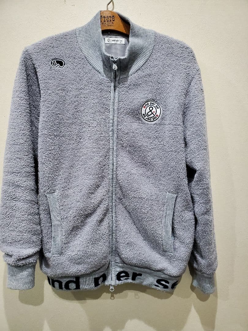 アンパスィー and per se フリース 防風防寒 ジャケット M グレー