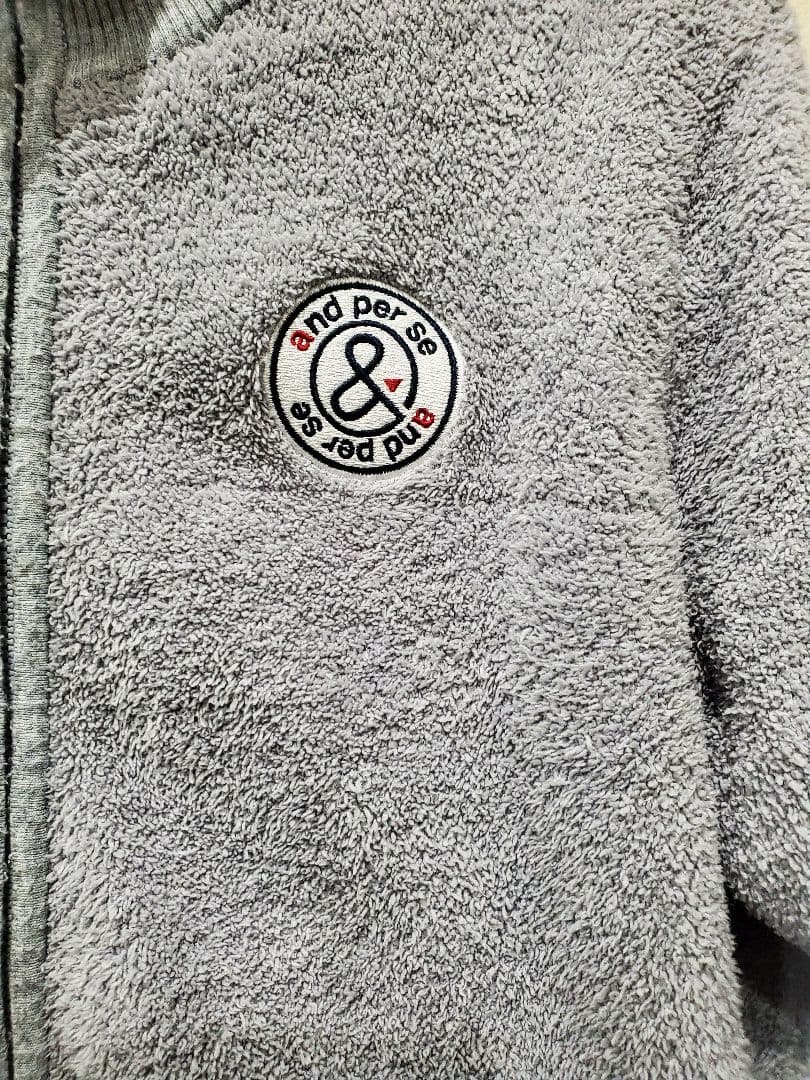 最終価格 and per se 高性能フリース 防風 ジャケット M グレー