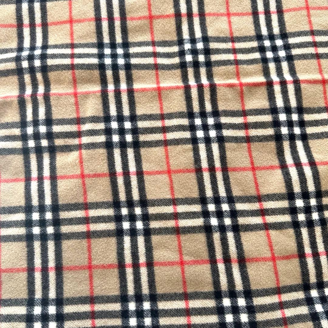 BURBERRY バーバリー 大判ストール ノバチェック カシミヤ混 マフラー