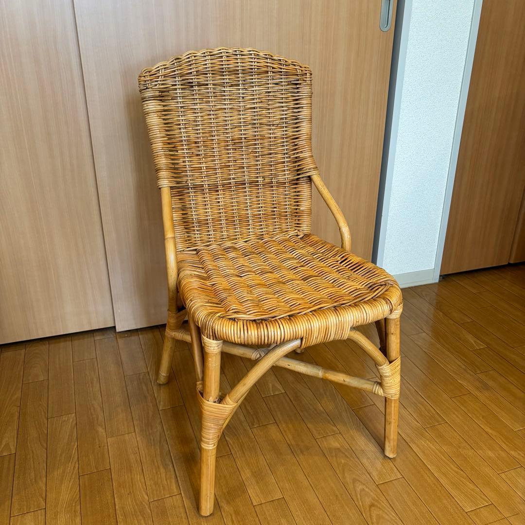 【3日間限定値下げ中】unico ウニコ　ラタンチェア　籐　DOUCE ドゥース