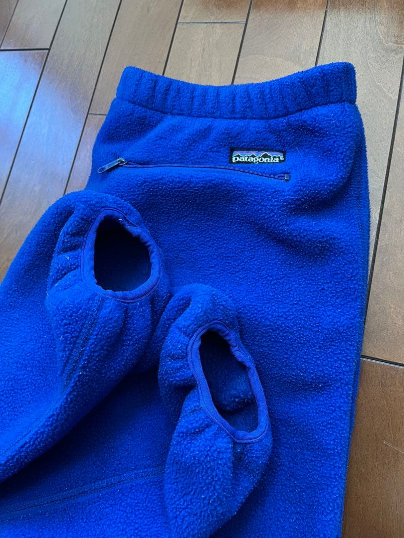 USA製 90's patagonia フリースパンツ ブルー L