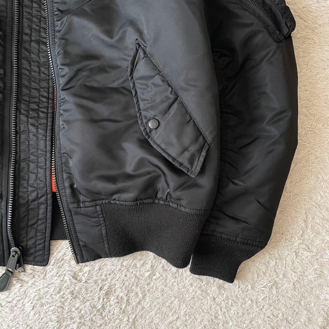 アビレックス AVIREX MA-1 フライトジャケット L 黒