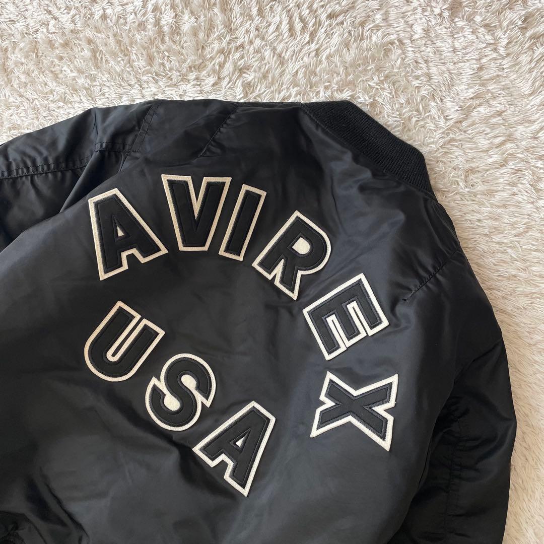 アビレックス AVIREX MA-1 フライトジャケット L 黒