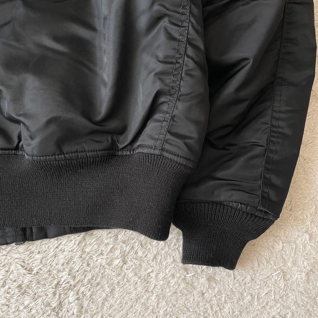 アビレックス AVIREX MA-1 フライトジャケット L 黒